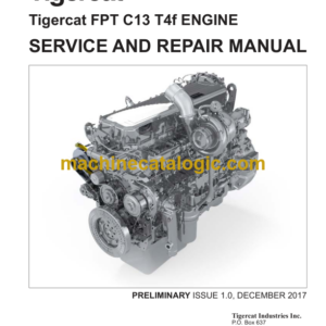 Tigercat FPT C13 T4f Engine Service and Repair Manual (54185A)