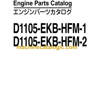 Hitachi D1105-EKB-HFM-1, D1105-EKB-HFM-2 Engine Parts Catalog