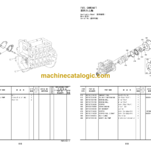 Hitachi V3307-DI-T-E3B-WLTC1 Engine Parts Catalog