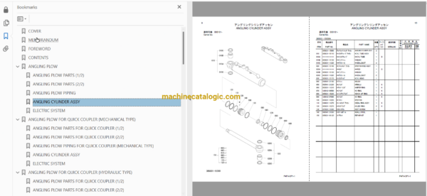 Hitachi ZW90 Wheel Loader Full Parts Catalog