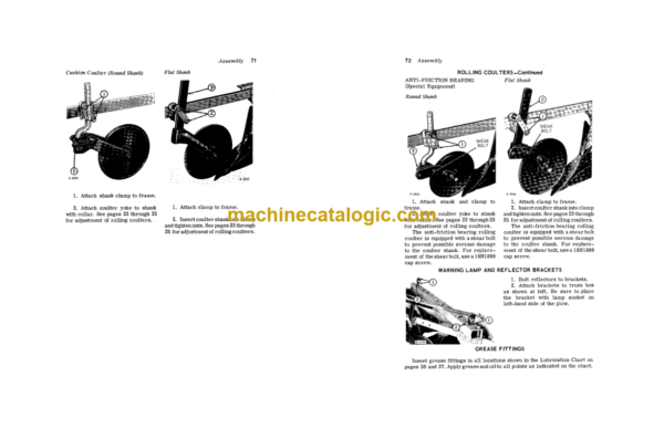 John Deere F640A, F640AH, F640AH SPECIAL, F650A, F650AH, F650AH Special Dawn Moldboard Plows Operator's Manual (OMA15889)