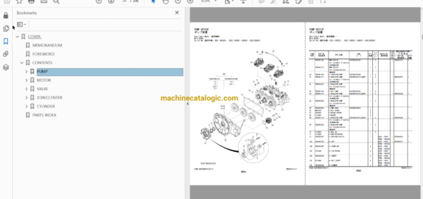 Hitachi ZX300LC-7,ZX300LCN-7 Hydraulic Excavator Full Parts Catalog