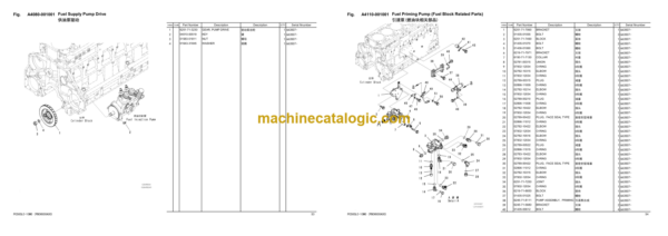 Komatsu PC500LC-10MO Hydraulic Excavator Parts Book (DZAW001 and up)