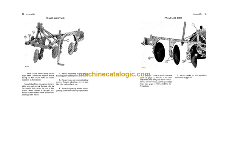 John Deere 475 Series Integral Disk Plows Operator's Manual (OMA14806)