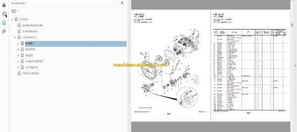 Hitachi ZX210LCN-G Hydraulic Excavator Full Parts Catalog