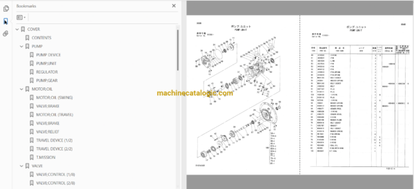 Hitachi ZX110, ZX110M, ZX110-E Excavator Full Parts and Engine Parts Catalog Hitachi ZX110, ZX110M, ZX110-E Excavator INDEX: