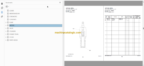 Hitachi ZW95 Wheel Loader Full Parts Catalog