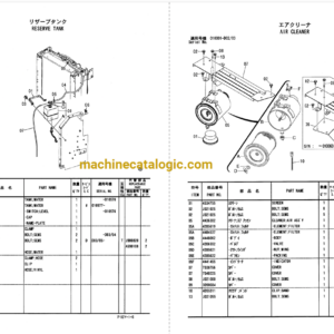 Hitachi ZX110, ZX110M, ZX110-E Excavator Full Parts Catalog