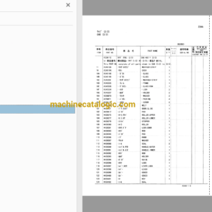 Hitachi CX550 Crawler Crane Full Parts Catalog