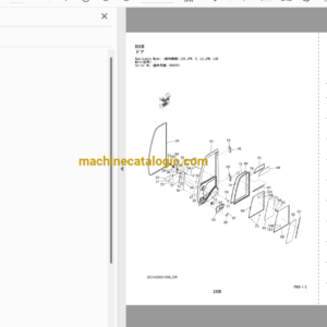 Hitachi ZX225USR-5B,ZX225USRLC-5B,ZX225USRK-5B,ZX225USRLCK-5B Hydraulic Excavator Full Parts Catalog