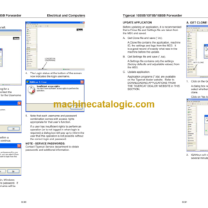 Tigercat 1055B, 1075B, 1085B Forwarder Service Manual (10750301 – 10751000)