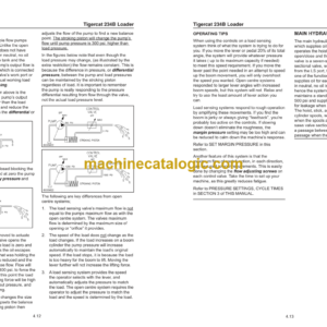 Tigercat 234B Loader Service Manual (2342101 – 2344000)