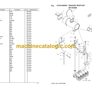Komatsu PC650LC-8EO Hydraulic Excavator Parts Book (DZAK0001 and up)