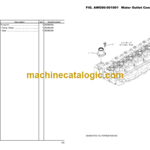 Komatsu PC240LC-8MO Hydraulic Excavator Parts Book (DBBJV001 and up)