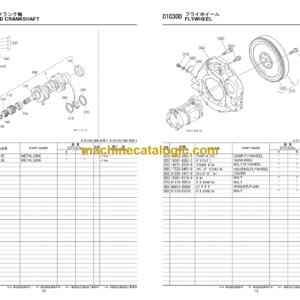 Hitachi D1105-EKB-HFM-1, D1105-EKB-HFM-2 Engine Parts Catalog