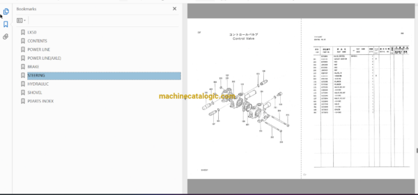 Hitachi LX50 Wheel Loader Full Parts Catalog