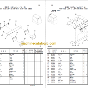 Hitachi ZX330-3,ZX330LC-3,ZX350LC-3,ZX350LCN-3,ZX350H-3,ZX350LCH-3,ZX350K-3,ZX350LCK-3 Hydraulic Excavator Full Parts Catalog