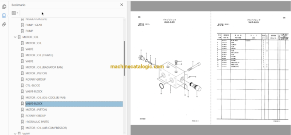 Hitachi EX8000 Excavator Full Parts Catalog