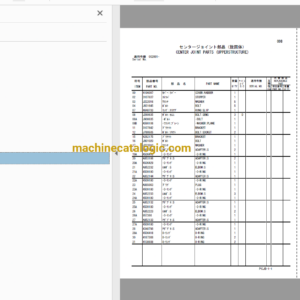 Hitachi ZX210W-3 Wheeled Excavator Full Parts Catalog