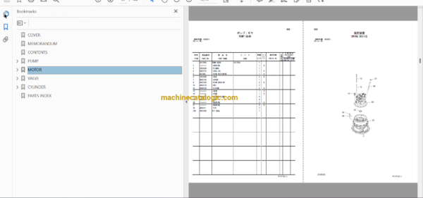 Hitachi ZX330-3,ZX330LC-3,ZX350LC-3,ZX350LCN-3,ZX350H-3,ZX350LCH-3,ZX350K-3,ZX350LCK-3 Hydraulic Excavator Full Parts Catalog