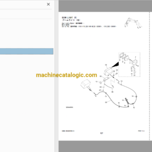 Hitachi ZX110-3,ZX110M-3 Hydraulic Excavator Full Parts Catalog