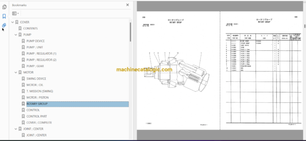 Hitachi ZX210W-3 Wheeled Excavator Full Parts Catalog