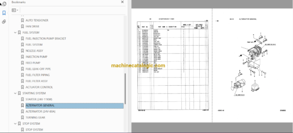 Hitachi S6R-Y1TAA1 Diesel Engine Parts Catalog