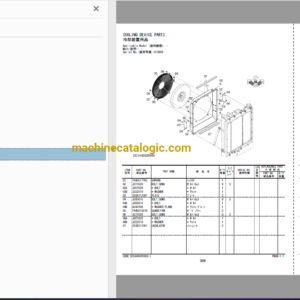 Hitachi ZW100-5B Wheel Loader Full Parts and Engine Parts Catalog