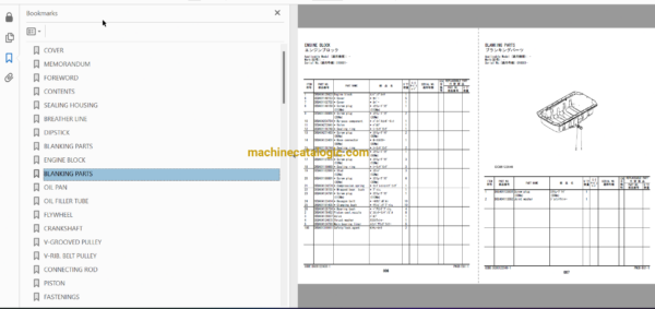 Hitachi ZW100-5B Wheel Loader Full Parts and Engine Parts Catalog