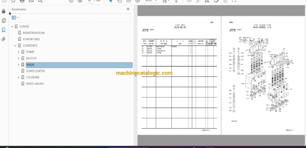 Hitachi ZX330-3G,ZX330LC-3G,ZX350H-3G,ZX350LCH-3G,ZX350K-3G,ZX350LCK-3G Hydraulic Excavator Full Parts Catalog