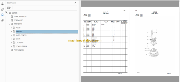 Hitachi ZX210W-3, ZX220W-3 Wheeled Excavator Full Parts Catalog