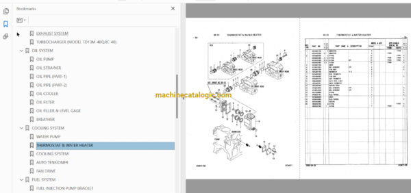 Hitachi S6R-Y2TAA-2 Diesel Engine Parts Catalog