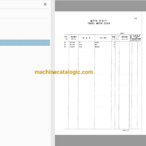 Hitachi ZX225US,ZX225USLC,ZX225US-E,ZX225USLC-E Excavator Full Parts Catalog