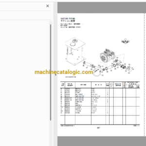 Hitachi ZX330-5A,ZX330LC-5A,ZX350H-5A,ZX350LCH-5A,ZX350K-5A,ZX350LCK-5A Hydraulic Excavator Full Parts and Engine Parts Catalog