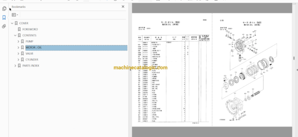 Hitachi ZX225US,ZX225USLC,ZX225US-E,ZX225USLC-E Excavator Full Parts Catalog