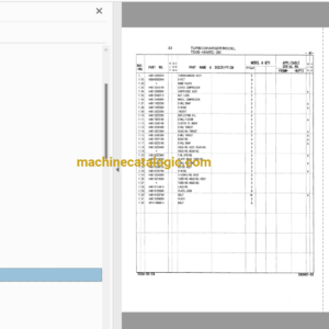 Hitachi S12A2-Y1TAA1 Mitsubishi Diesel Engine Parts Catalog