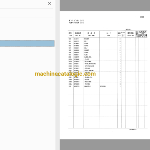 Hitachi LX70-5 Wheel Loader Full Parts Catalog