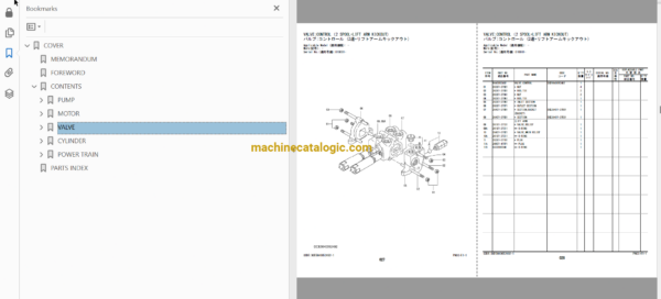 Hitachi ZW120-5B Wheel Loader Full Parts Catalog