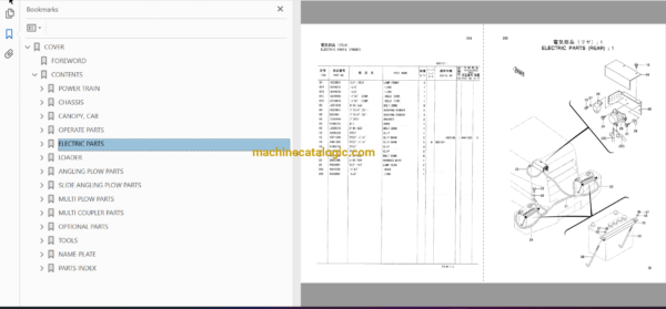 Hitachi LX70-5 Wheel Loader Full Parts Catalog