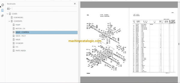 Hitachi CX550 Crawler Crane Full Parts Catalog