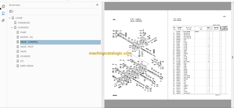 Hitachi CX550 Crawler Crane Full Parts Catalog