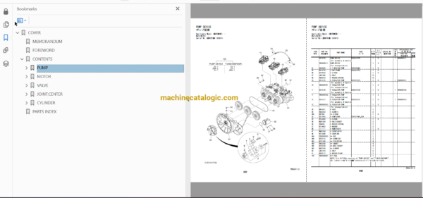 Hitachi ZX225USR-5B,ZX225USRLC-5B,ZX225USRK-5B,ZX225USRLCK-5B Hydraulic Excavator Full Parts Catalog