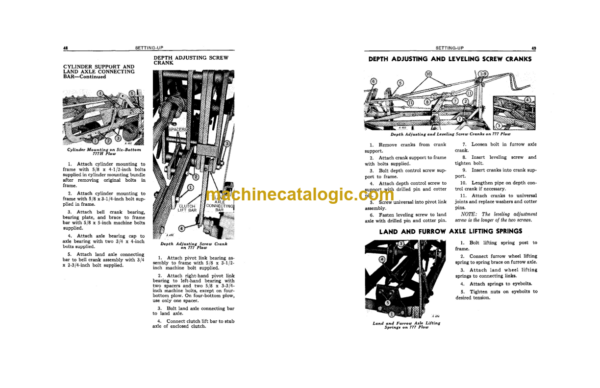 John Deere 777 and 777H Four-, Five- and Six-Bottom Drawn Moldboard Plows Operator's Manual (OMA81859)