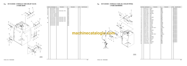 Komatsu PC650LC-8EO Hydraulic Excavator Parts Book (DZAK0001 and up)