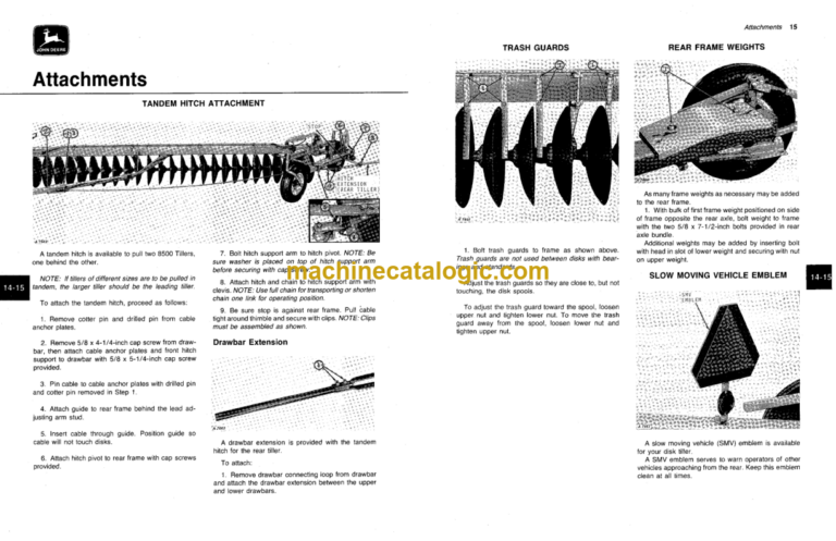 John Deere 8500 Disk Tiller Operator's Manual (OMA32737)