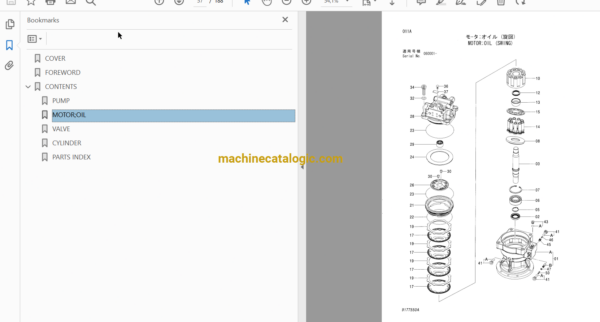 Hitachi ZX120,ZX120-E,ZX130,ZX130H,ZX130K,ZX130LCN Excavator Full Parts Catalog