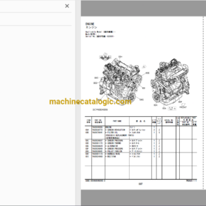 Hitachi ZW120-6 Wheel Loader Full Parts Catalog