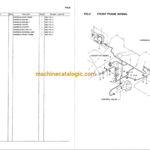 Hitachi LX70-7 Wheel Loader Full Parts Catalog