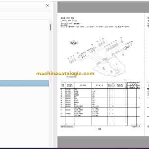 Hitachi ZX330-5G Series Hydraulic Excavator Full Parts and Engine Parts Catalog