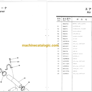 Hitachi UH04-5 Hydraulic Excavator Full Parts Catalog